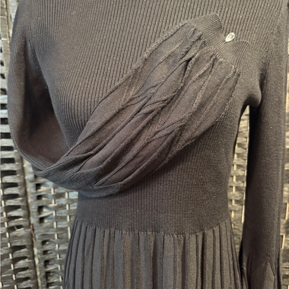 Draper James Black Long Sleeve Dress - Picture 3 of 4